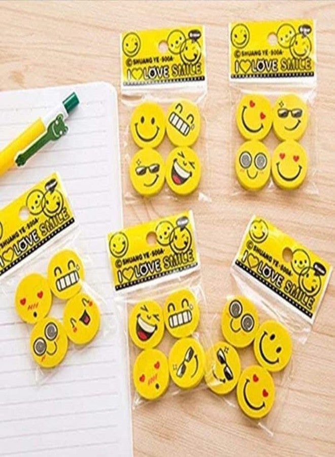 Tera13 TERA 13 Gifts Eraser Set for Kids (144 Pcs) Emo-ji Theme Eraser for Kids | Return Gifts Eraser Set | Eraser Kit for Girls |Smily Eraser for Kids | School Stationary Items for Kids Girls & Boys - Image 4